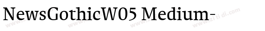 NewsGothicW05 Medium字体转换
